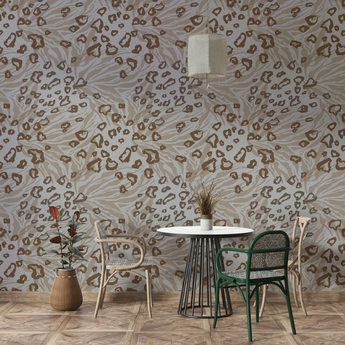Earth Tones Animalia Wallpaper⁠