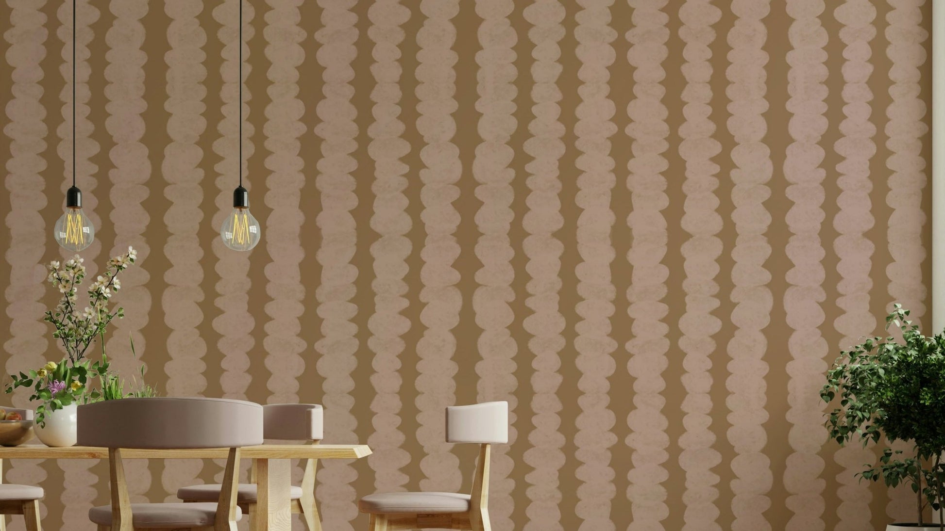 Stone column pattern mural for walls

