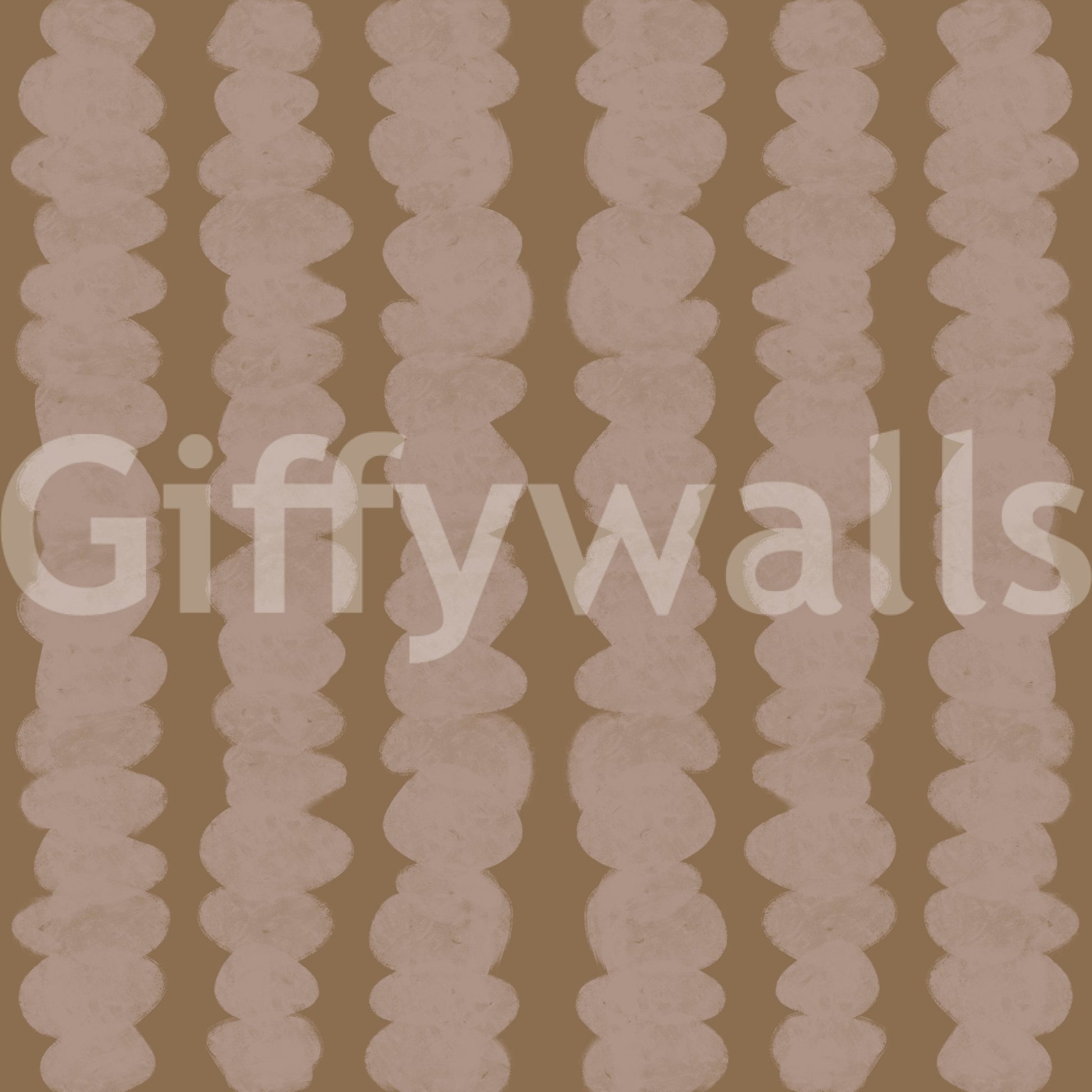 Non-woven wallpaper with architectural column design

