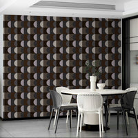 Modern room decorated with Earthen Echoes Wallpaper

