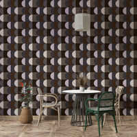Earthen Echoes Wallpaper in cozy home setting

