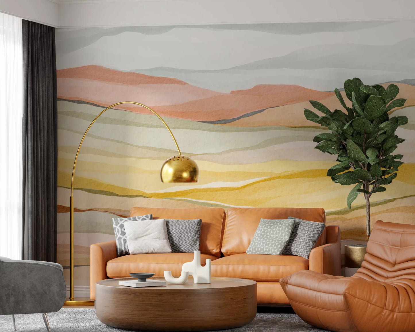Earthen Horizon Serenity Wall Mural