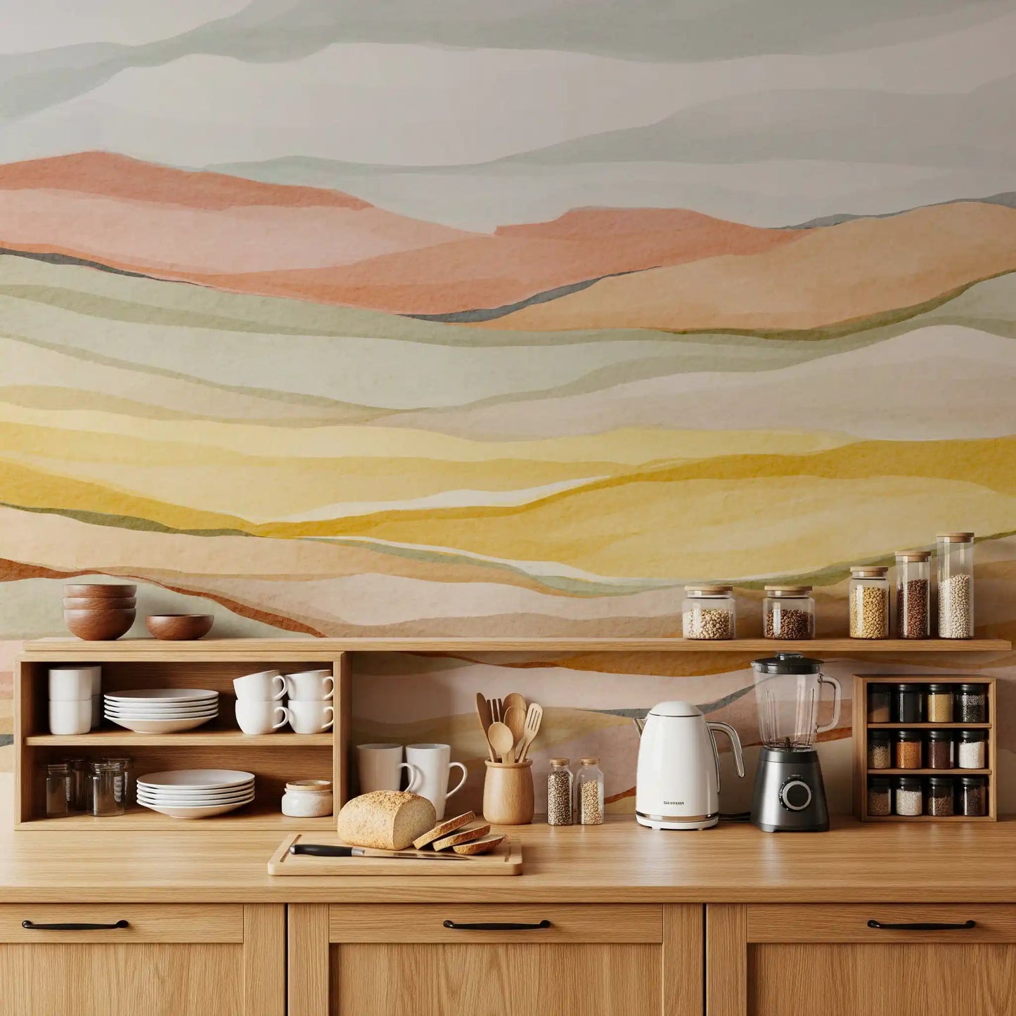 Earthen Horizon Serenity Wall Mural