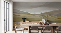 Terracotta and olive watercolor horizon wall art., GD8471