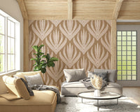 Bohemian dots and lines on Earthy Abstract Harmony wallpaper.
