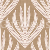 Graphic print featuring dots and ovals, Earthy Abstract Harmony mural.