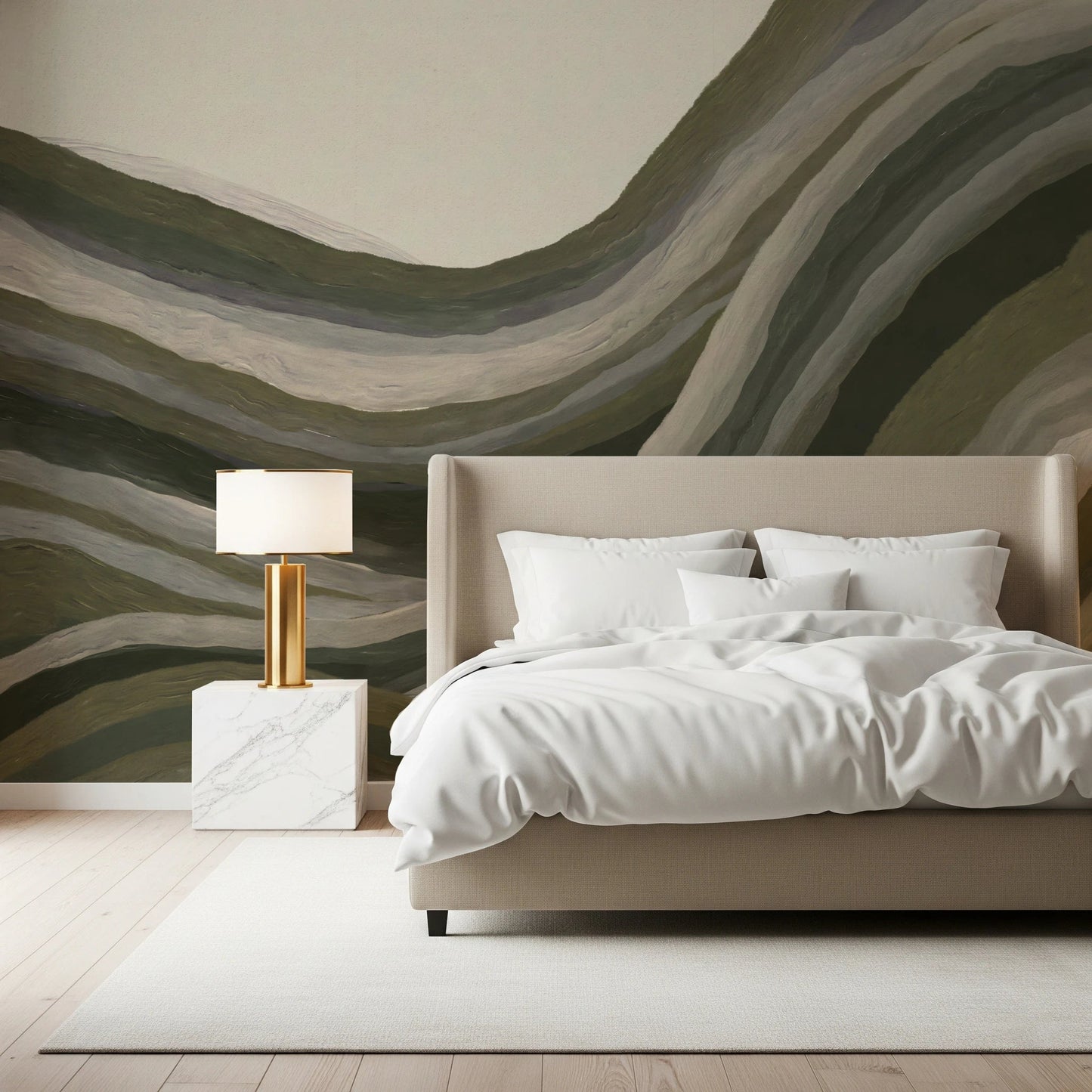 Textured flowing stripes in Textured Landscape wall mural, GD8740