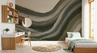 Flowing painted forms in Textured Landscape wall mural, GD8740