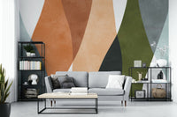 The arches are in varying sizes and positions.

