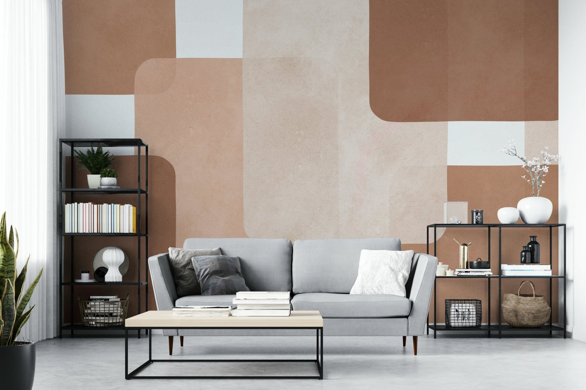 The blocks are the central focus of the image.

