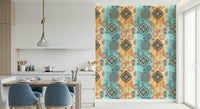 A beautiful modern art wall mural of abstract forms., GD5839