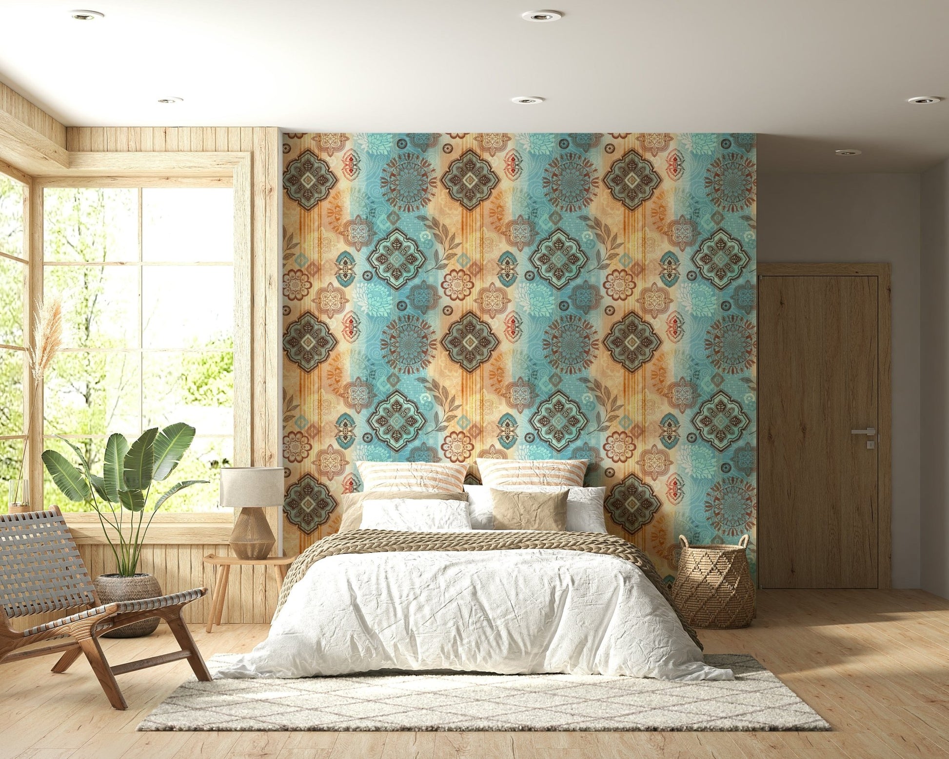 A serene flowing design wall mural for your decor., GD5839