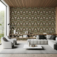lounge area finished off with the intricate botanical wallpaper run
GD9506
