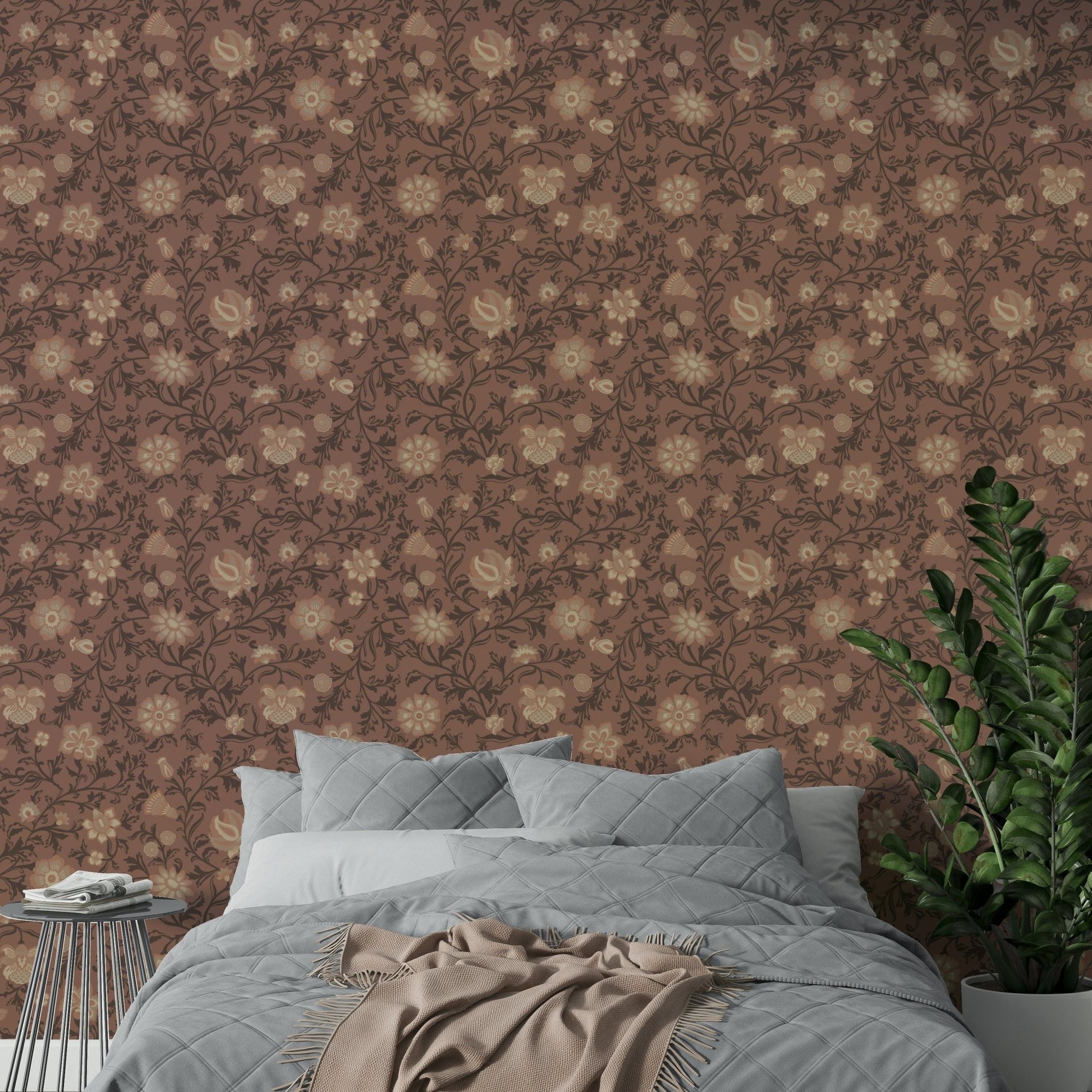 Elegant brown wallpaper texture
