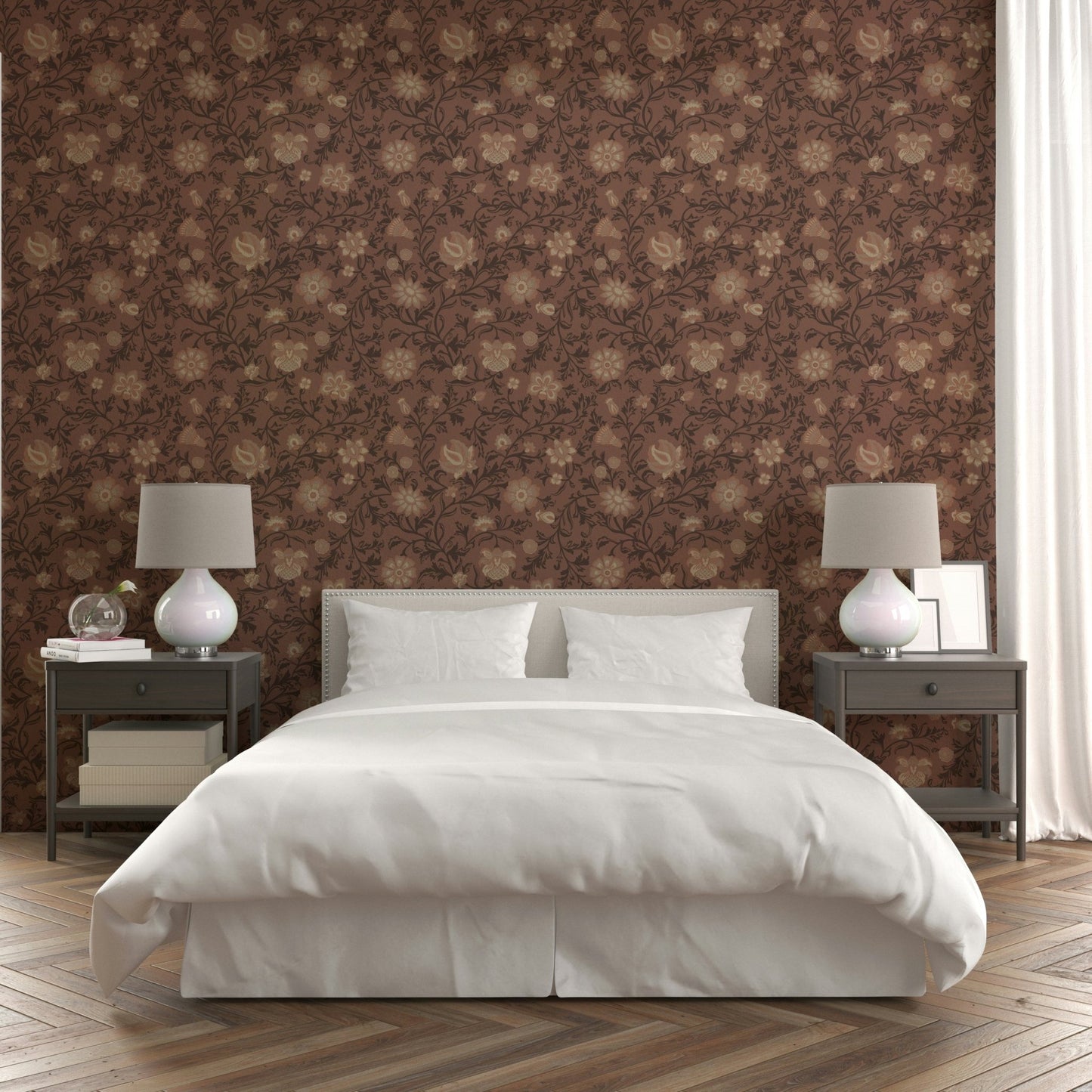 Natural brown tones wall mural
