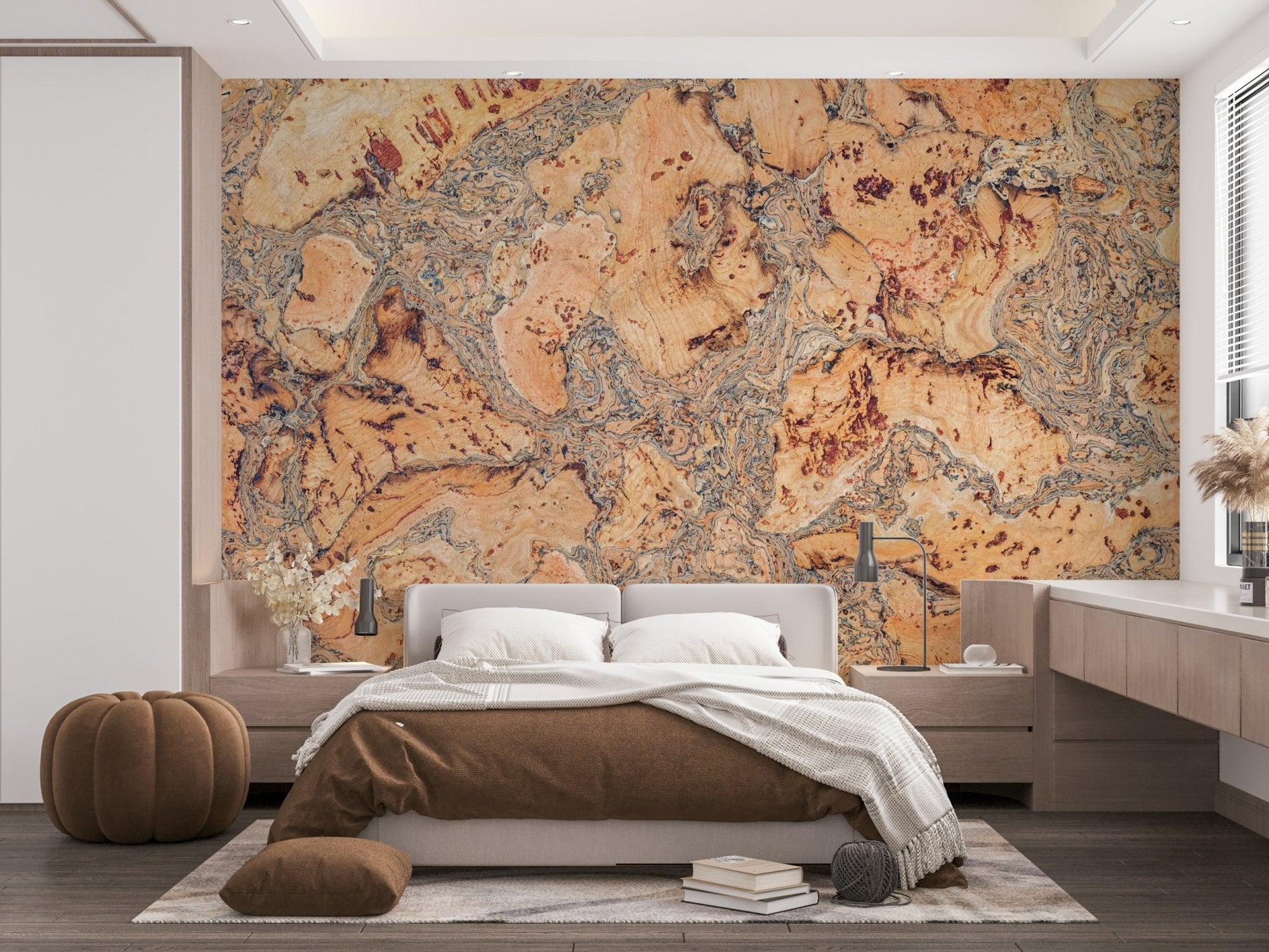 Rich, textured pattern reminiscent of natural cork. GD3048


