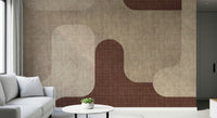 Earthy Curves Design Wall Mural