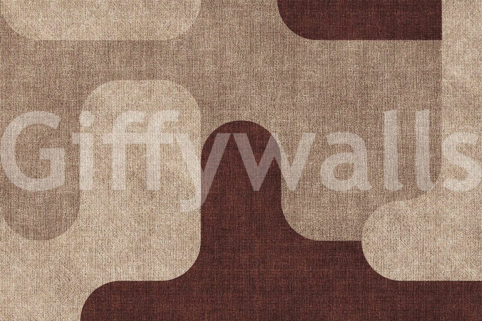 Earthy Curves Design Wall Mural