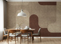 Earthy Curves Design Wall Mural