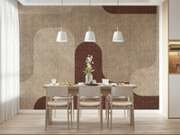 Earthy Curves Design Wall Mural