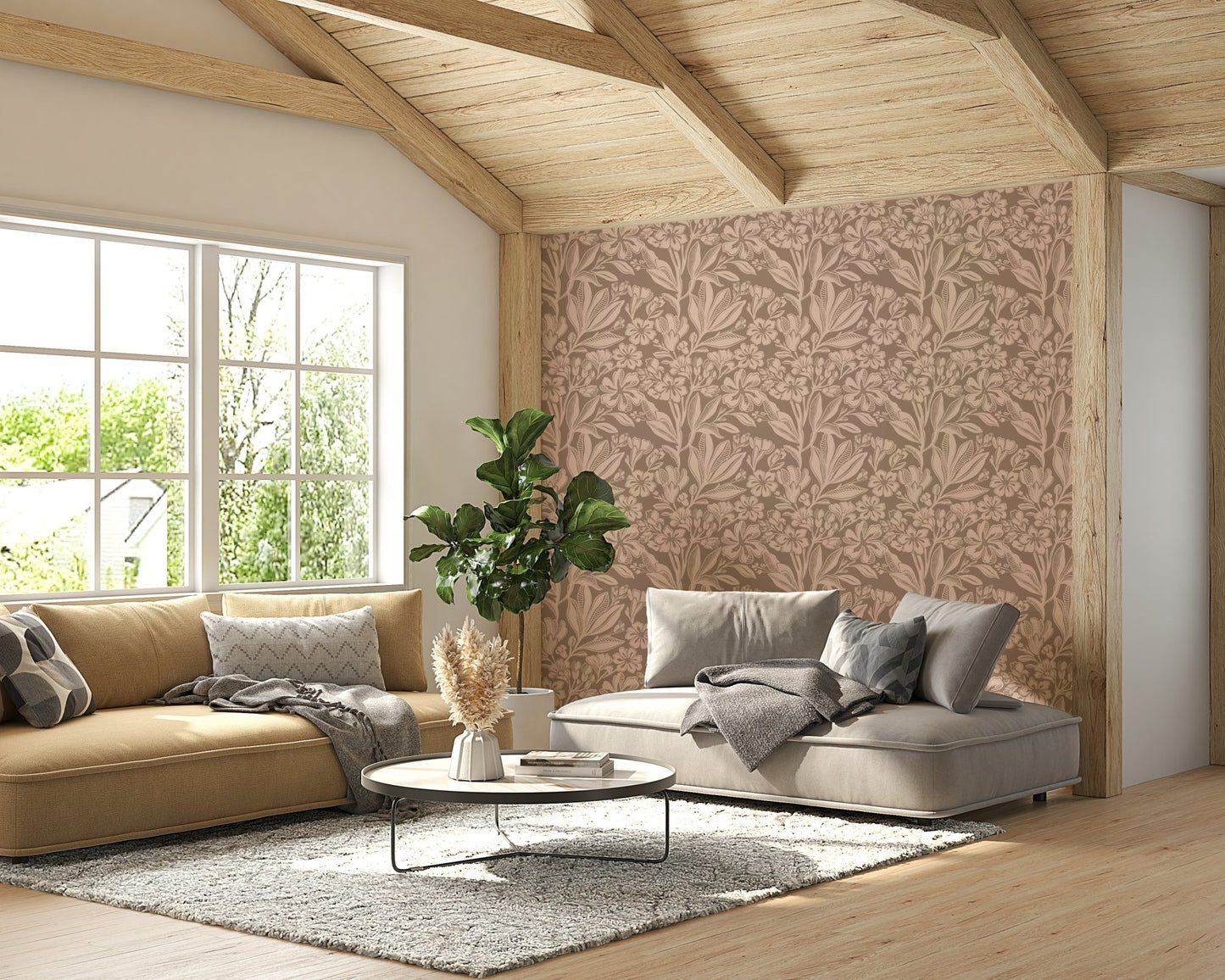 Earth-inspired wallpaper for home, GD981