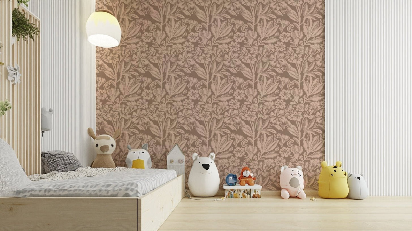 Nature-inspired wallpaper for walls, GD981