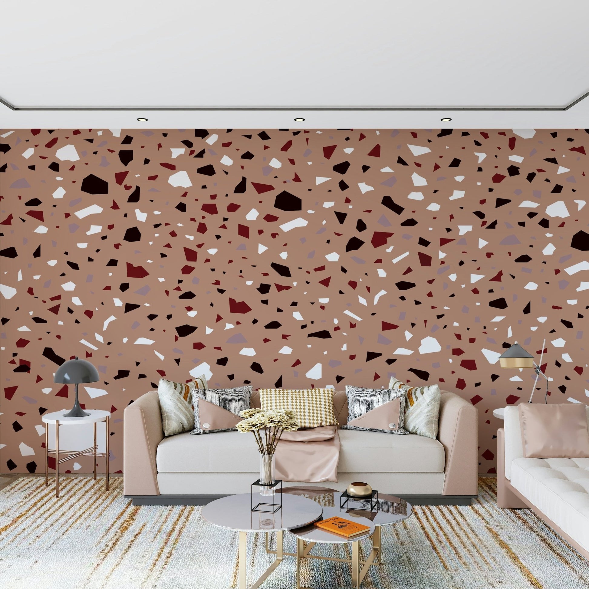 A beautiful modern art wall mural for a living room., GD5519