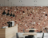 A serene abstract stone wall mural for your decor., GD5519