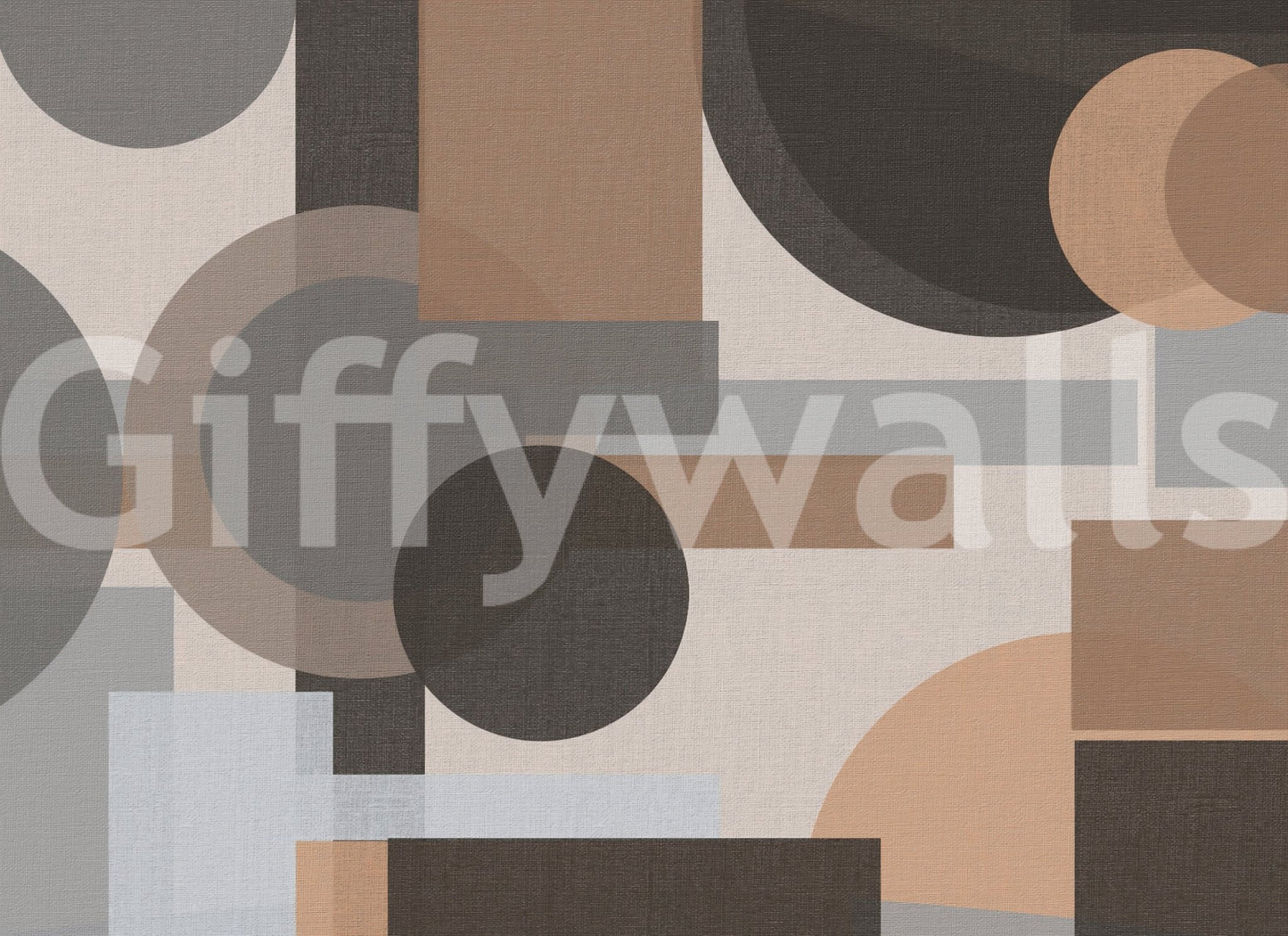 Flat matte surface gives this Earthy Geometric Harmony wall mural an even glare-free look.GD9554