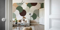 Soft textured geometric wallpaper GD412

