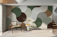 Modern earth color wall design GD412

