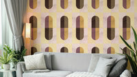 Earthy Geometric wall mural

