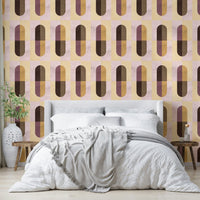 Clay-inspired pattern wall mural

