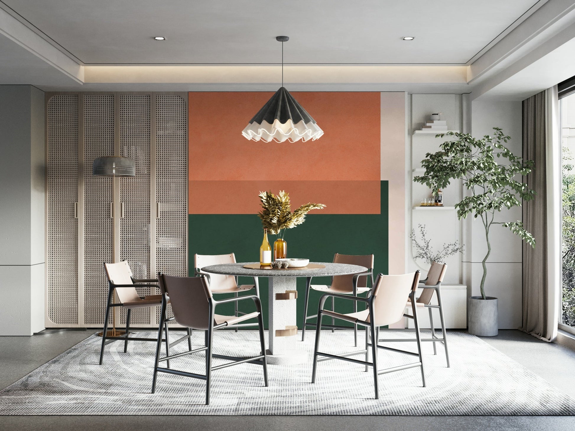 The style is artistic and natural.

