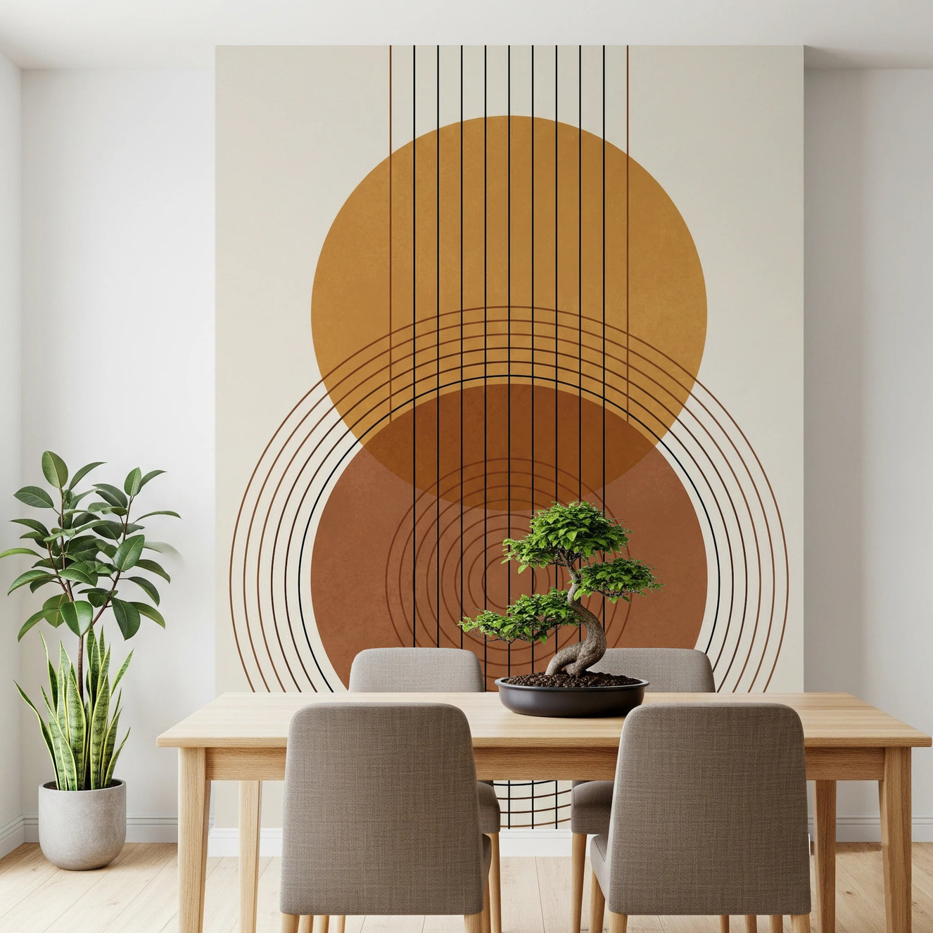 Earthy Harmony Wall Mural