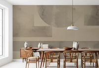 dining room, Earthy Horizon Geometry wall mural holds soothing tone.
GD9598