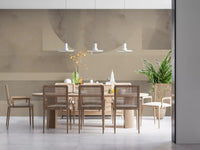 Watercolour edges bleed gently across Earthy Horizon Geometry abstract wall mural. GD9598