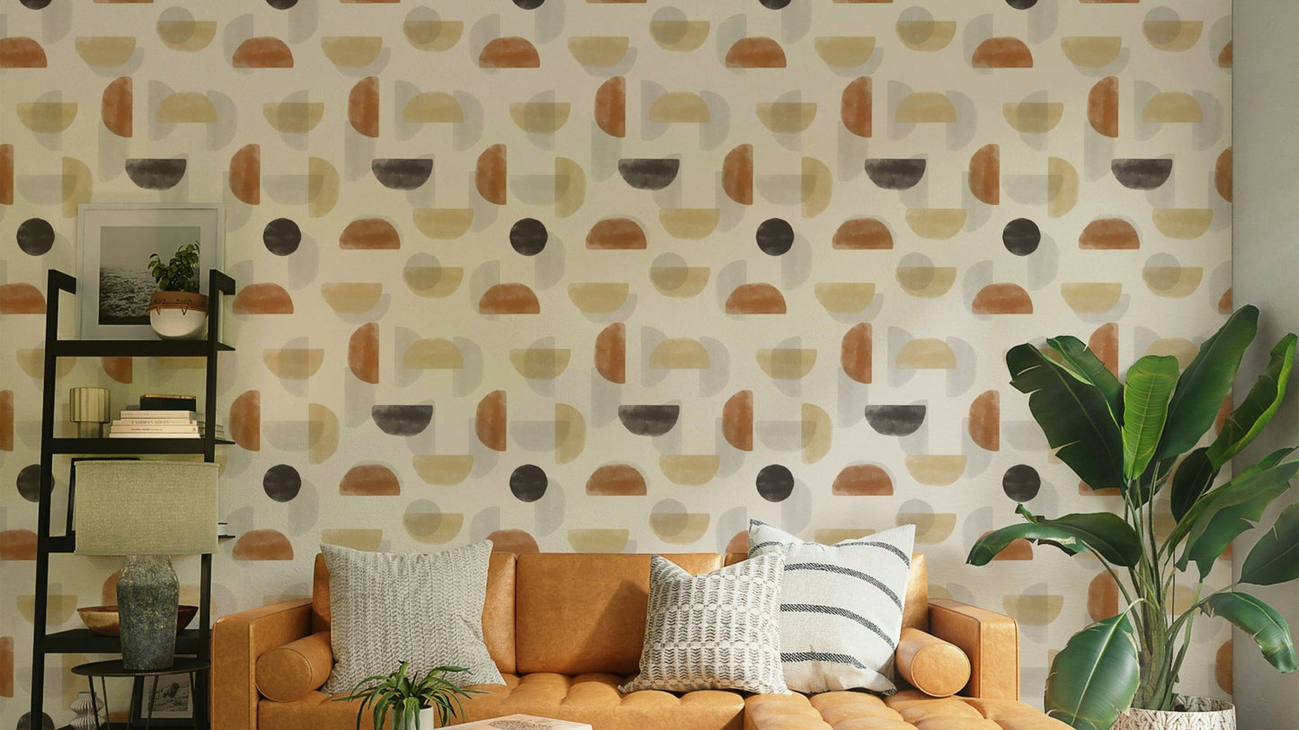 Earthy Hues Abstract Wallpaper⁠