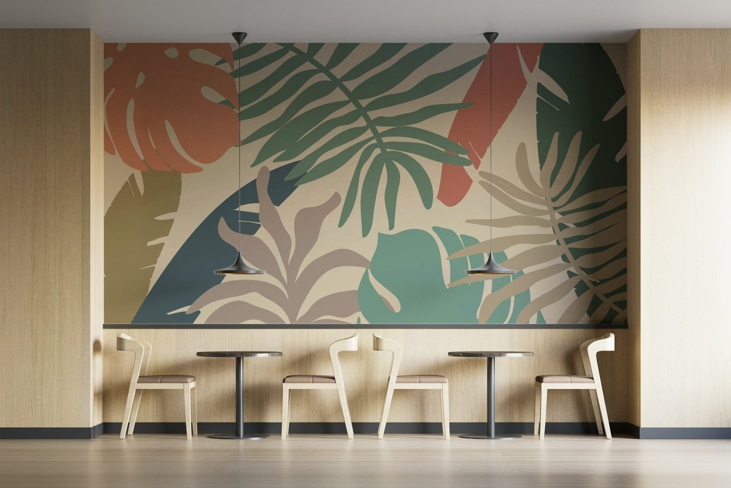 A classic jungle print wallpaper for walls.

