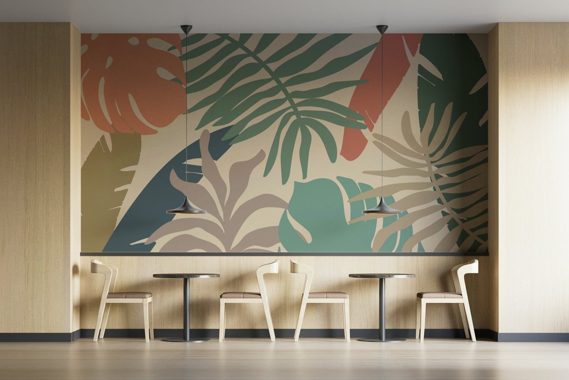A classic jungle print wallpaper for walls.

