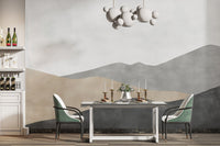 Abstract Earthy Mountain Wallpaper Décor
