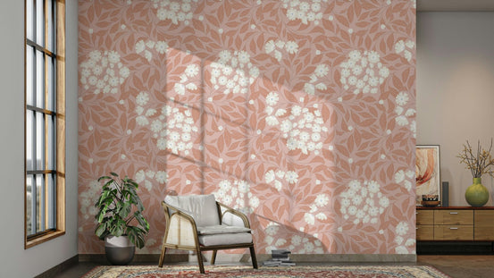 A wallpaper design with a floral pattern. GD3517

