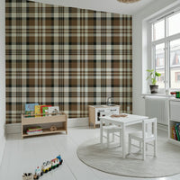 A contemplative gentle design wallpaper mural for a feature wall.