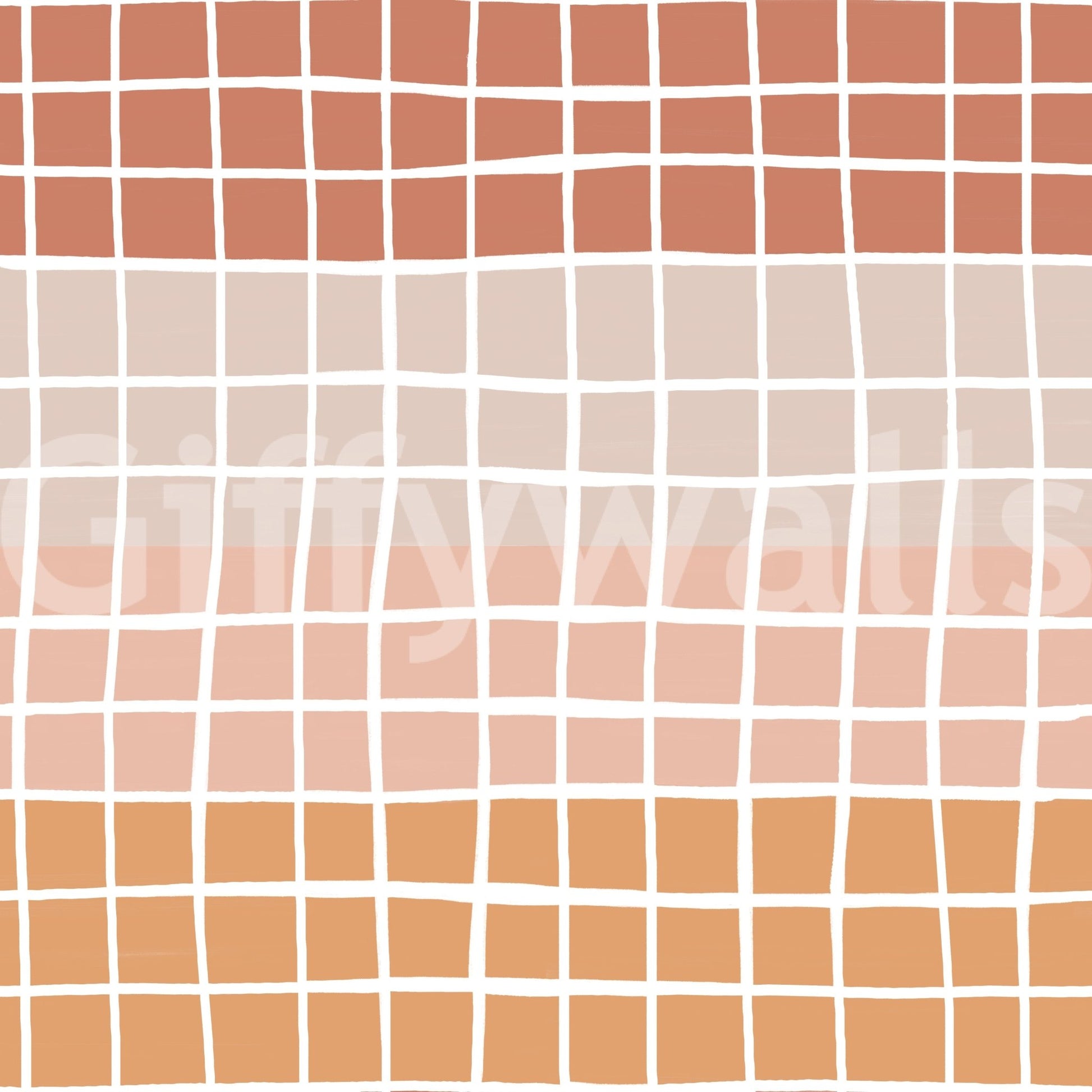 Orange and Earthy Squares Wallpaper pink striped pattern.