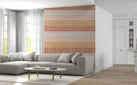 Organic textured Earthy Squares Wallpaper wall covering.
