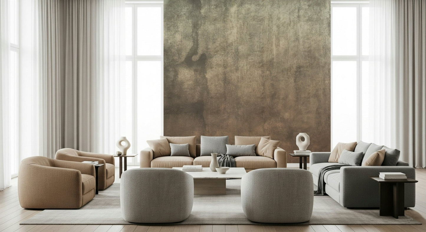 An artistic soft focus nature mural on scenic wallpaper.