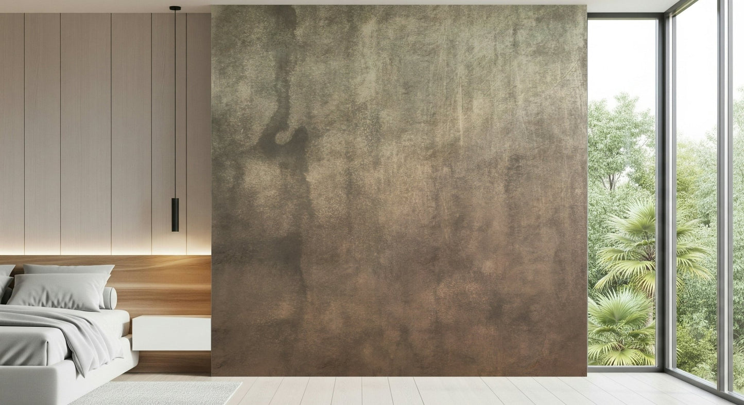 A calming serene forest wallpaper mural that defines a space.