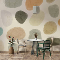 Minimalist earthy tones mural

