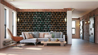 Contemporary triangle design mural for walls, GD1997