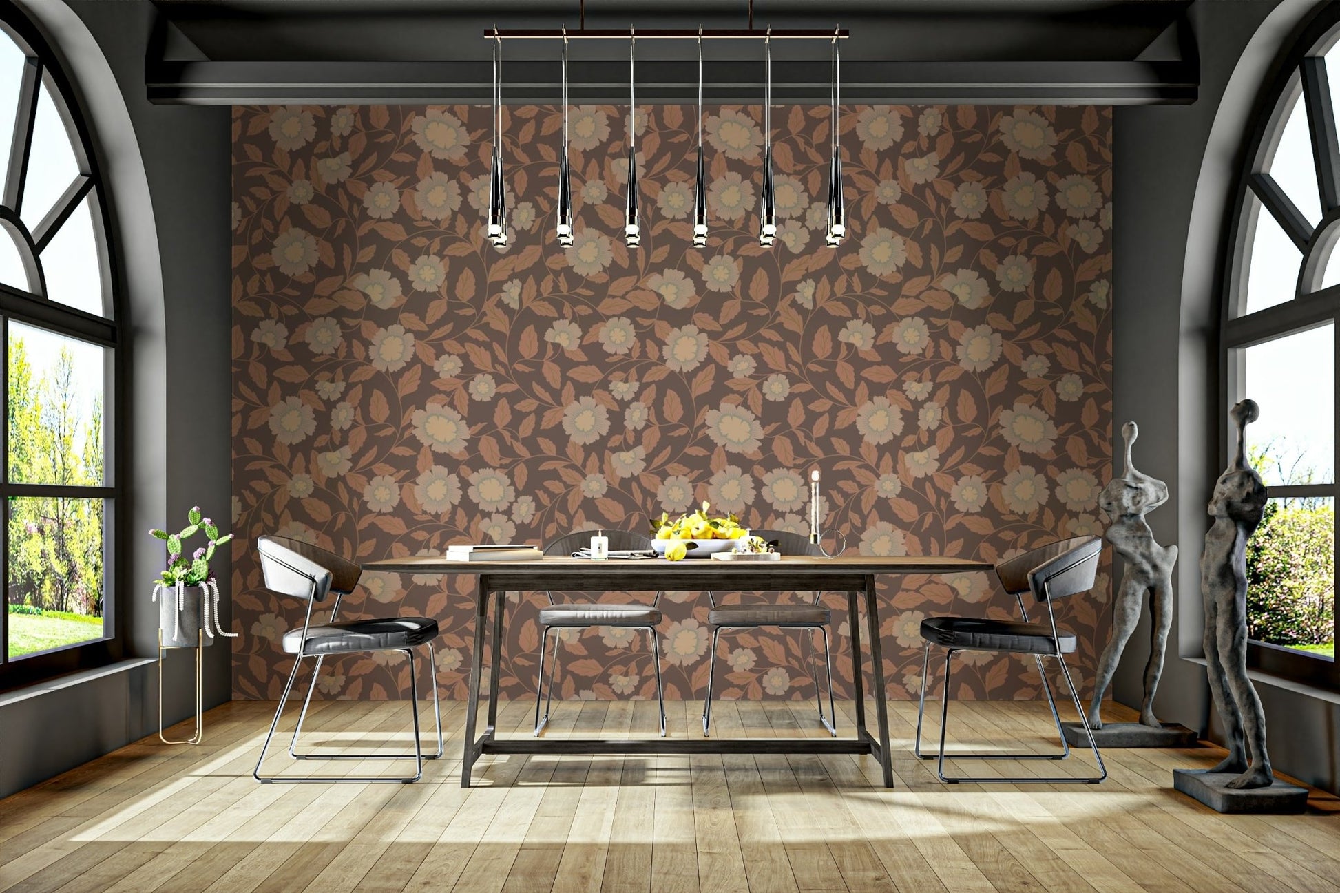 The feeling is one of fresh elegance.

